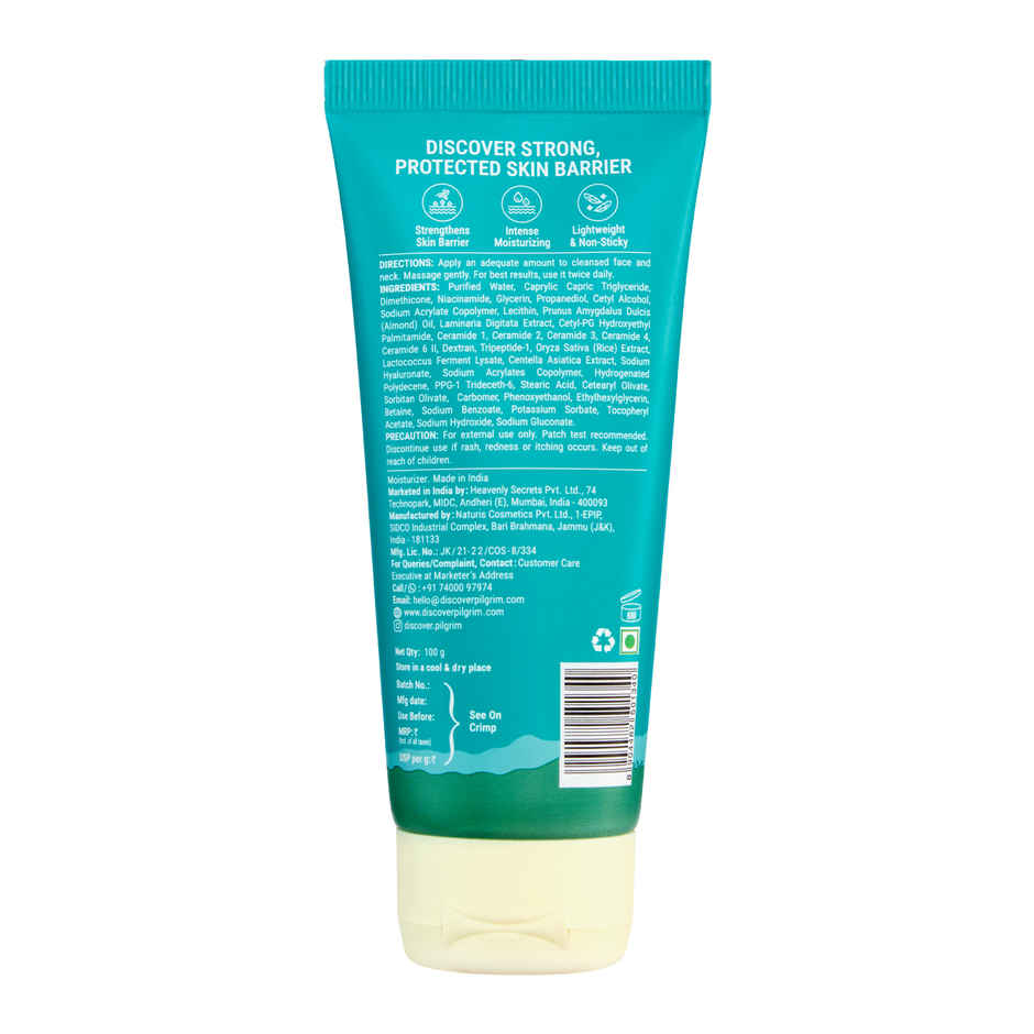 Pilgrim 5 Ceramides Barrier Repair Moisturizer With Korean Cica Lightweight & Non-sticky