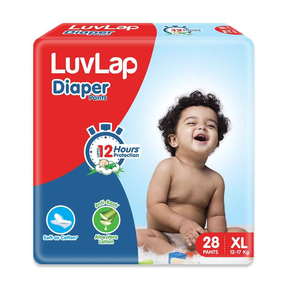 LuvLap Baby Diapers | Pant Style | XL | 28 pcs