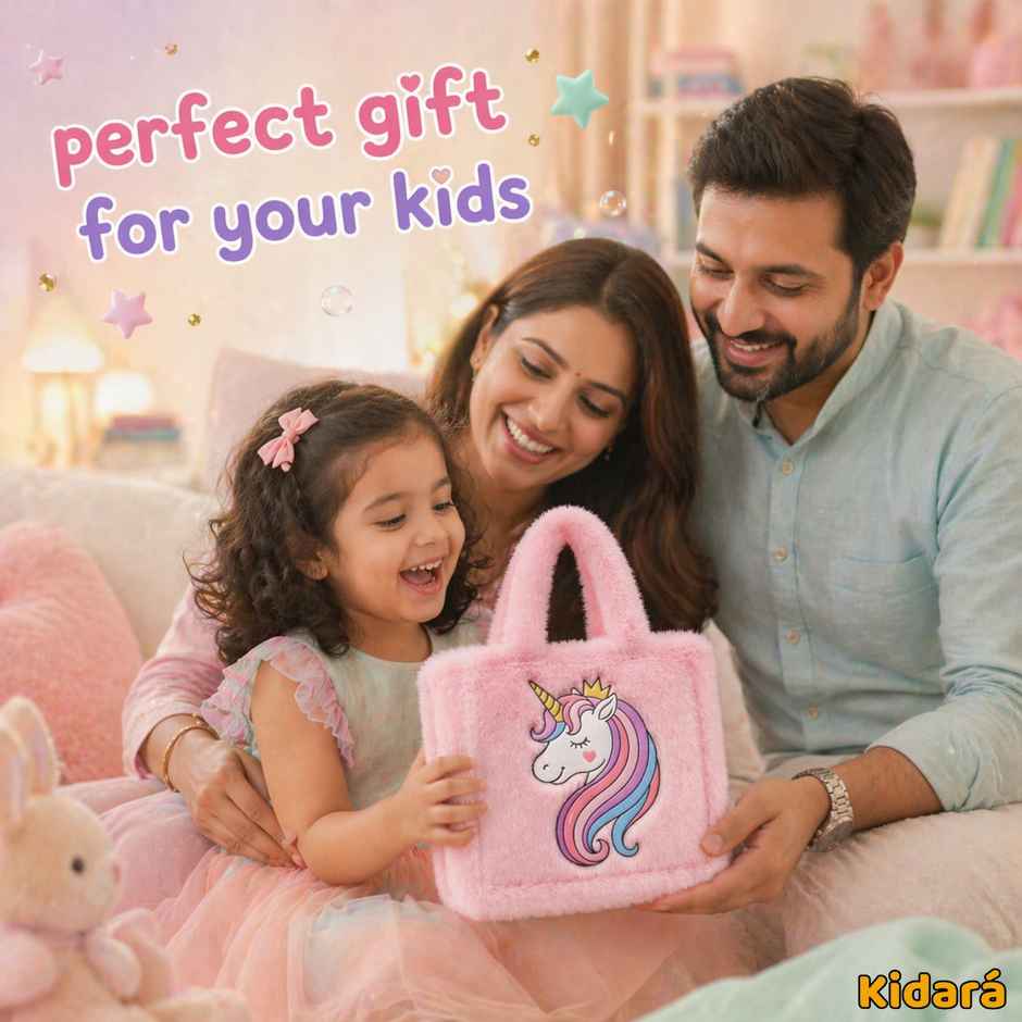 Kidara Unicorn Fur Sling Bag | Pink