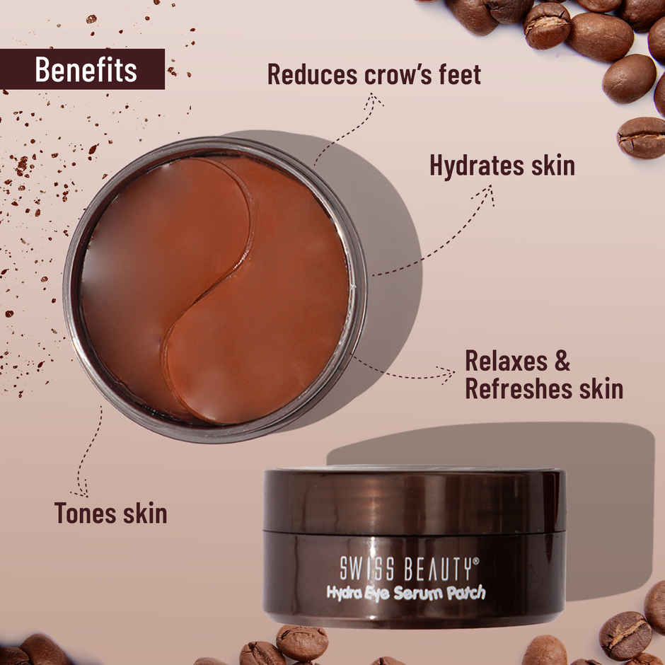 Swiss Beauty Hydra Eye Serum Patches With Coffee
