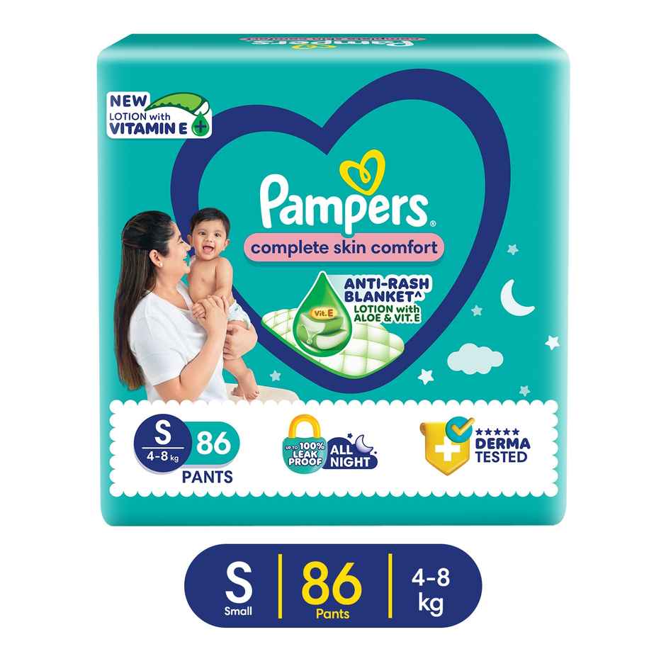 Pampers Complete Skin Comfort Pant Style Diaper | S | 86 pcs