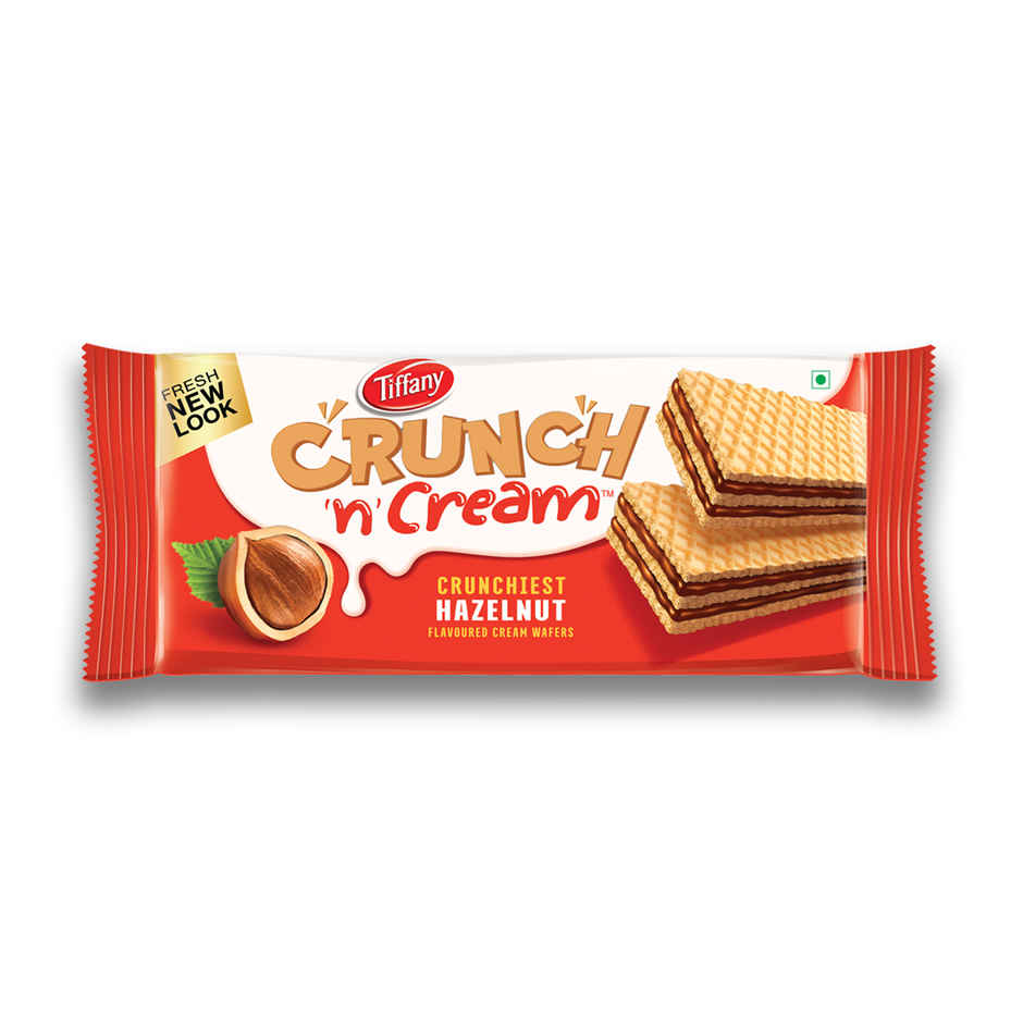 Tiffany Crunch N Cream Hazelnut Flavoured Wafer Bar