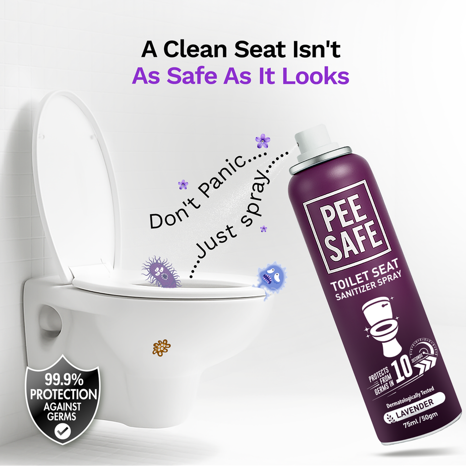 Pee Safe Toilet Seat Sanitizer Spray | Lavender