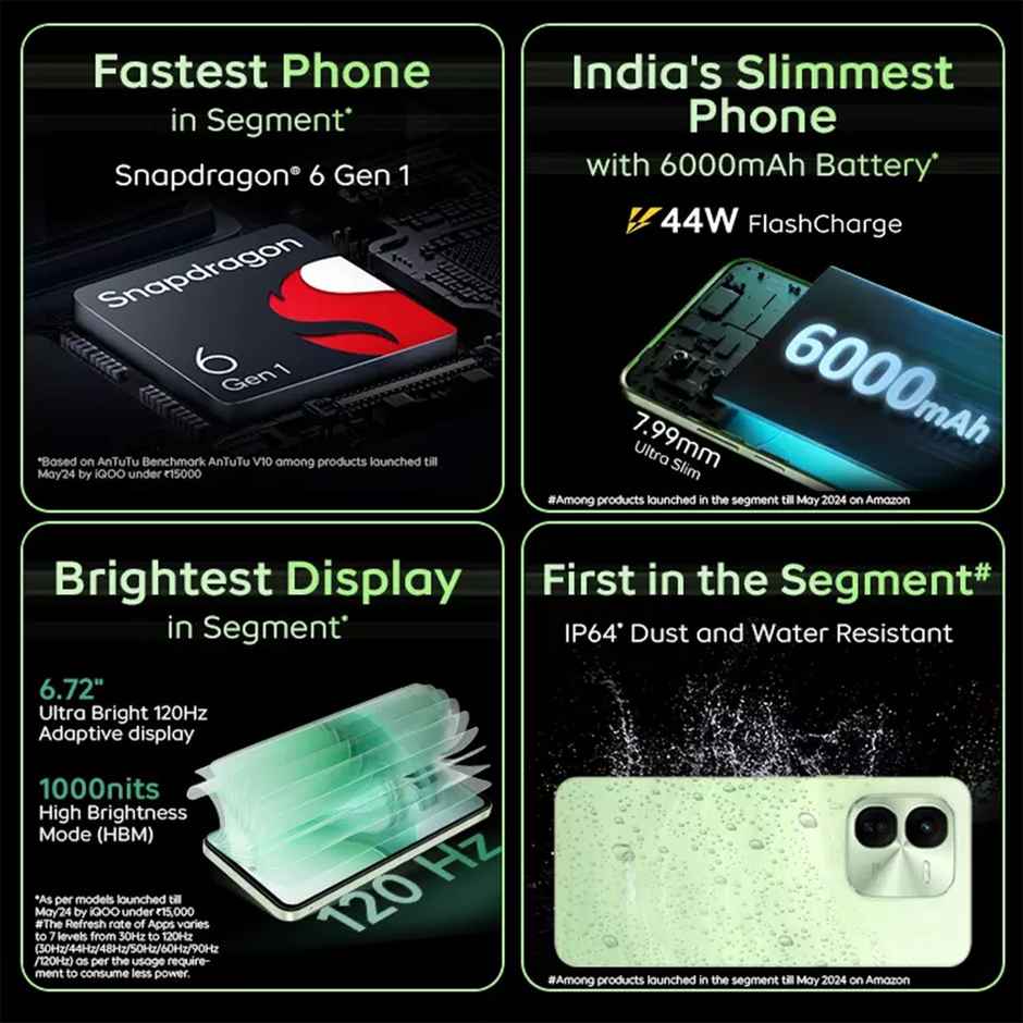 iQOO Z9X | 6GB | 128GB | Tornado Green