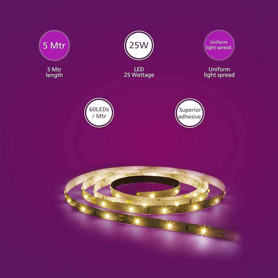 Philips Led Strip Light 25W 60 Led Ww Without Driver