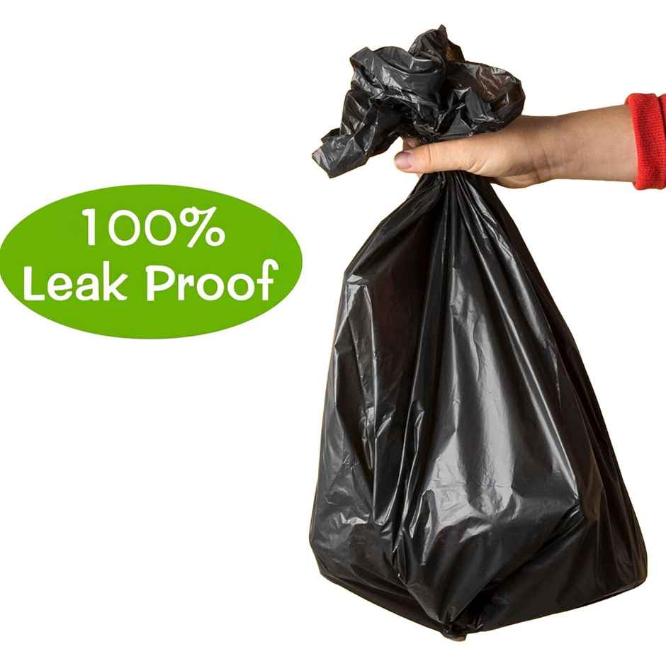 Kuber Industries 19x21 Inches Premium Garbage Bags for Dustbin | 30 Bags (1 Rolls) Black