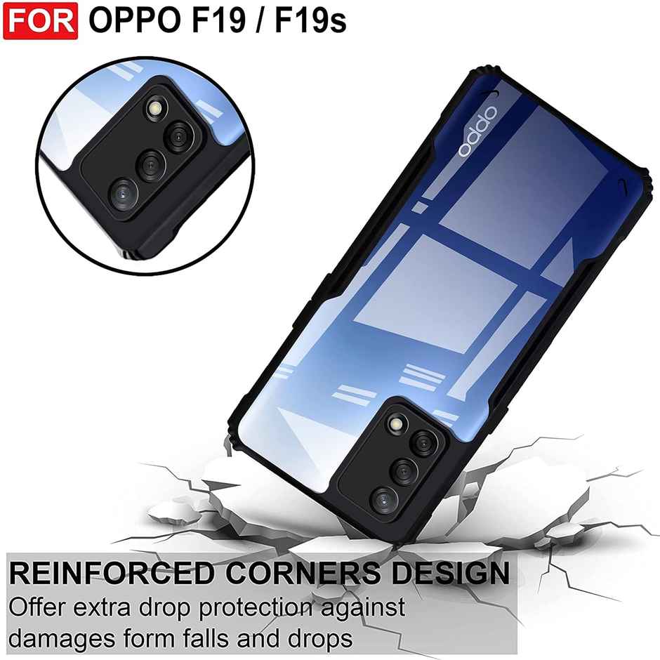 Zapcase Back Cover for Oppo F19|F19s | Matte-Black