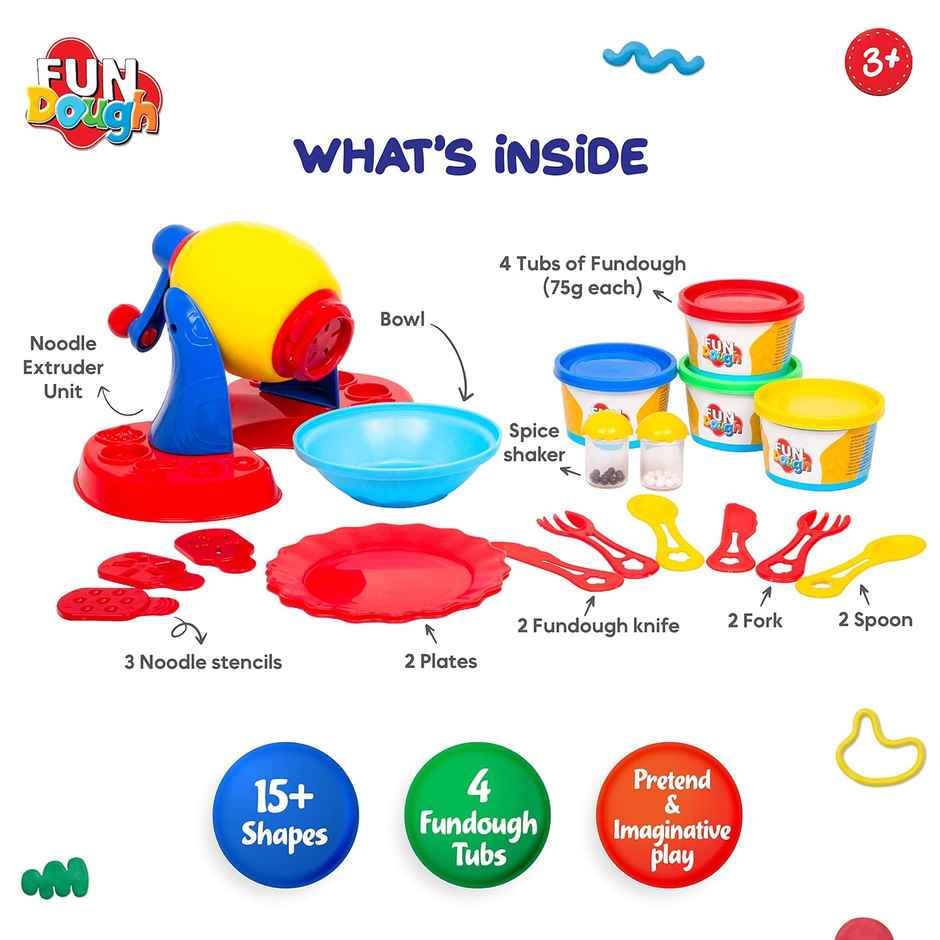 Fundough Noodle Party Playset | Fun Creative Toy