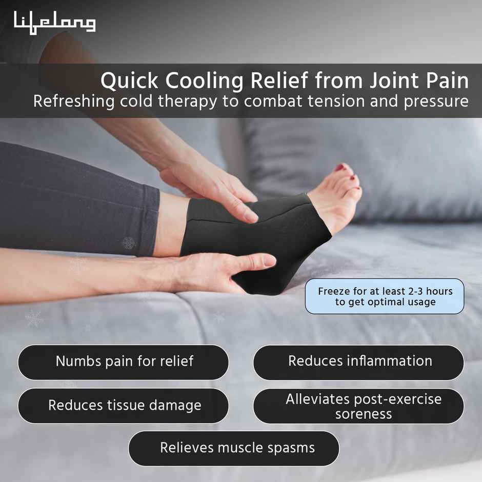 Lifelong Reusable Hot & Cold Gel Pack for Ankle Recovery & Pain Relief | Cool Pack | Ice Bag
