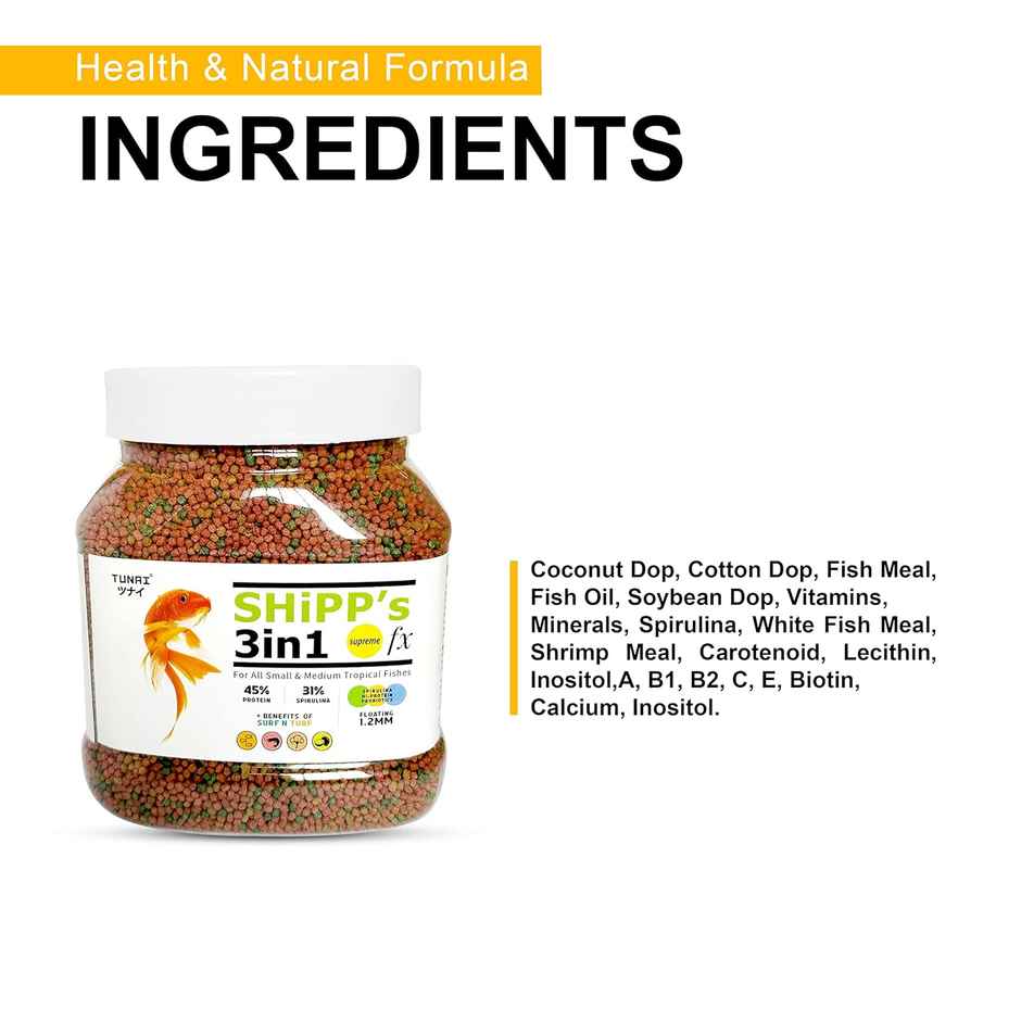 Tunai Shipp 3In1 Fish Food 1.2Mm