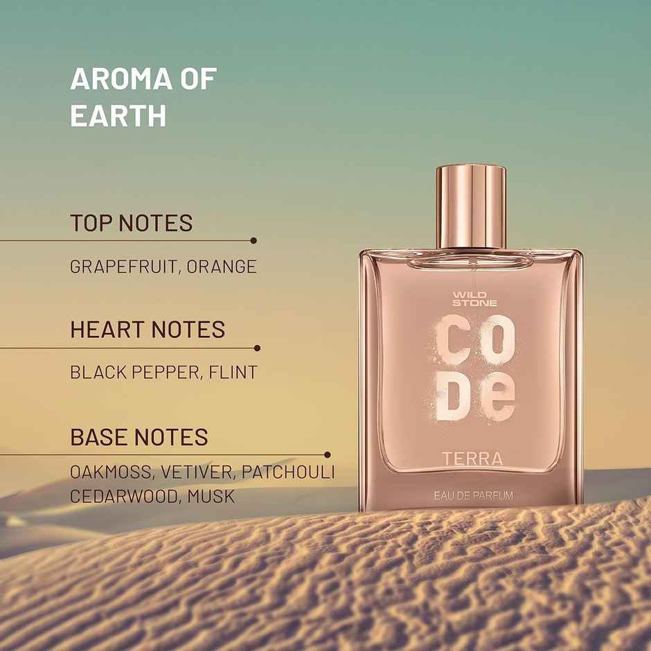 Wild Stone Code Terra Eau De Parfum Mature And Sleek Personality Premium Perfume For Men