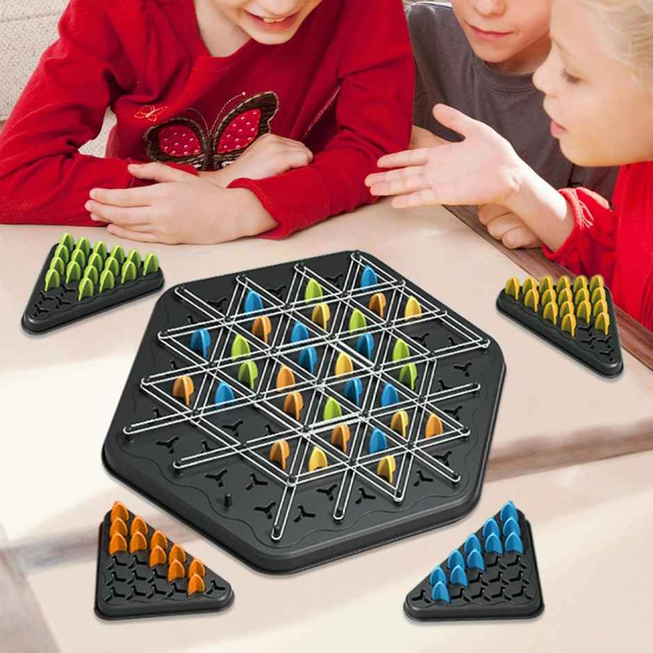 Kidology Chain Triangle Chess Board Game Toy For Kids & Adults