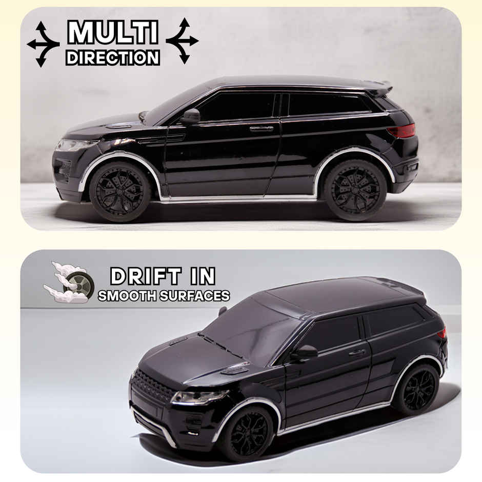 Race N Roll 1:24 Rechargeable Hi Speed Mini Remote Control Car - Rov Black