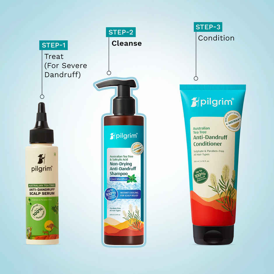 Pilgrim Australian Tea Tree & Salicylic Acid Anti-Dandruff Shampoo with Cool Menthol