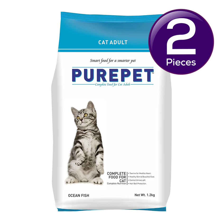 Purepet Ocean Fish Adult Dry Cat Food Combo