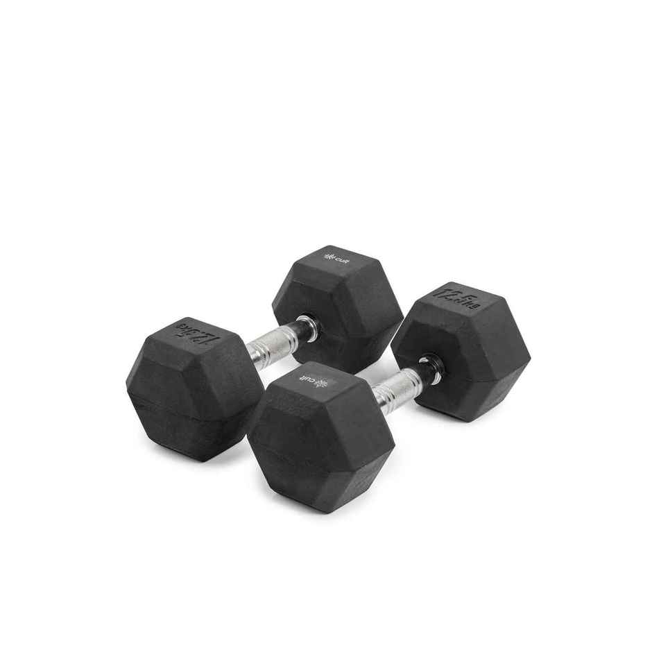 Cult Hex Dumbbell Set (12.5 kg X 2) | Black