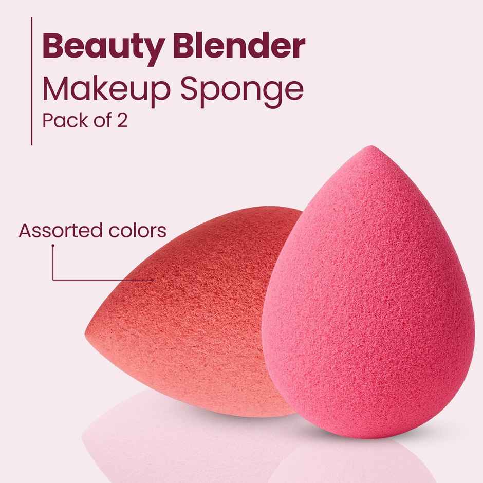 Midazzle Ultra soft Beauty Blender Makeup Sponge Puff | Pack of 2 | Assorted | MIBB3002
