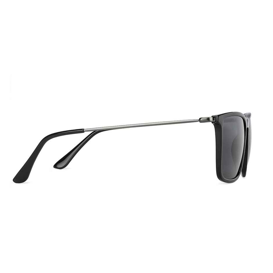 Vincent Chase By Lenskart Unisex Stainless Steel Sunglasses | Black - L