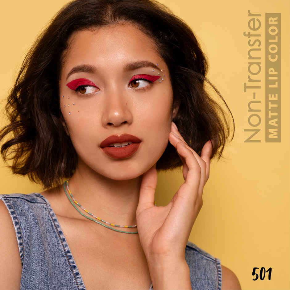 Blue Heaven Non Transfer Liquid Lip Color Matte Finish Waterproof | Brown Nude