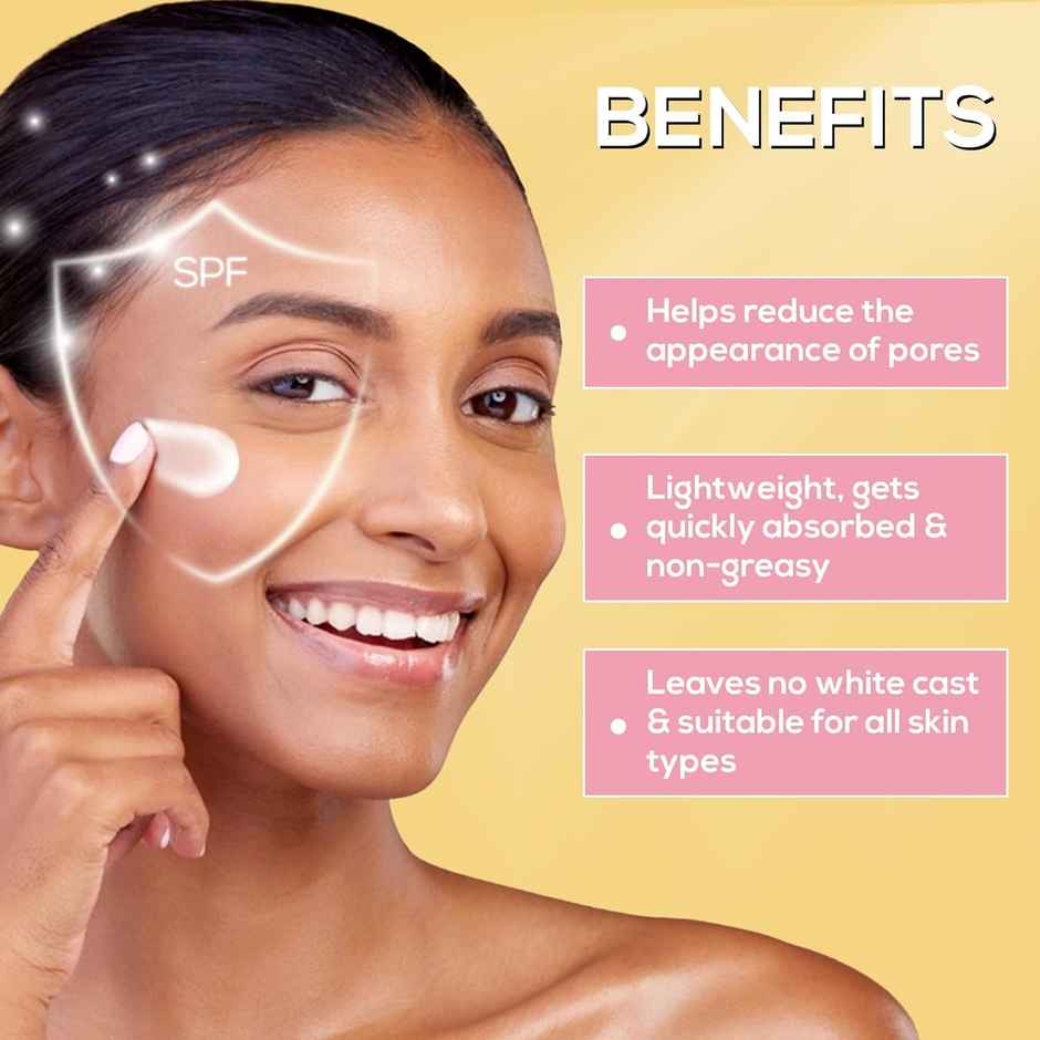 Renee Pore Minimising Sunscreen SPF 70 With 2% Niacinamide, 2% Peptide & 3% Multivitamins