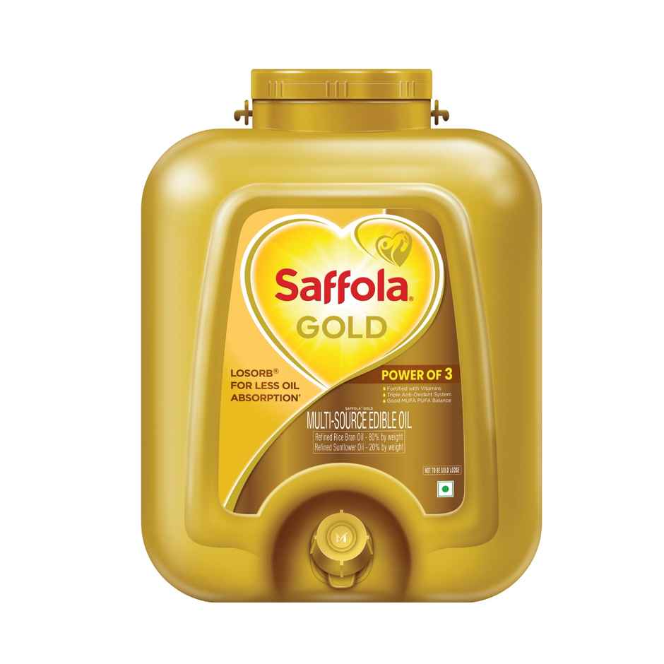 Saffola Gold Refined Cooking Oil Blended Rice Bran and Sunflower Oil