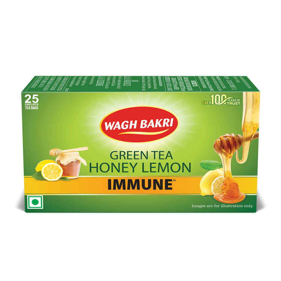 Wagh Bakri Honey and Lemon Green Tea Bags
