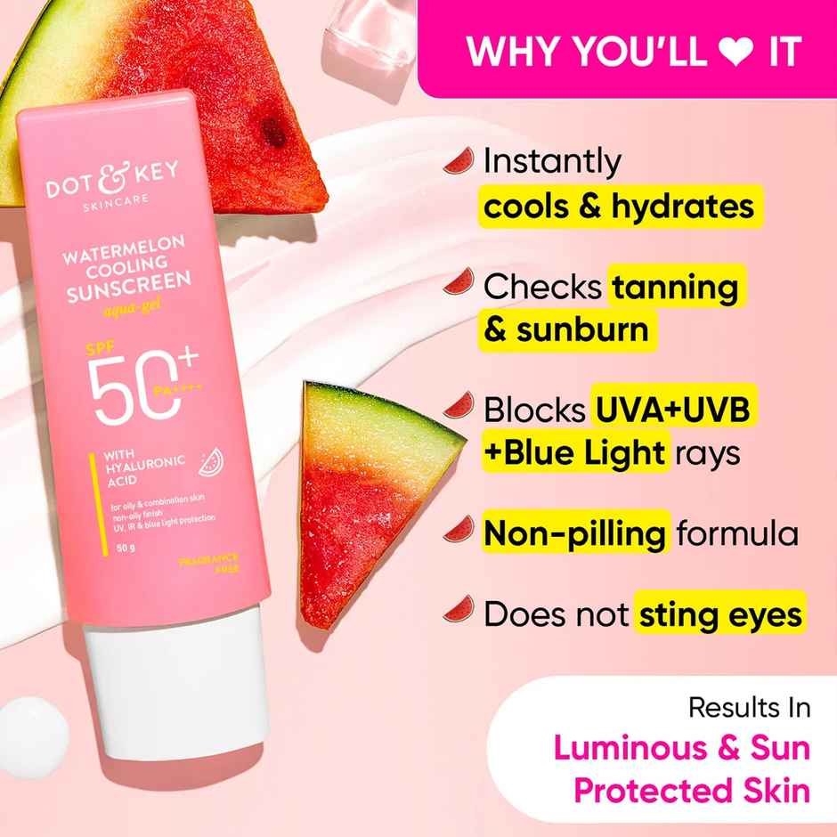 Dot & Key Watermelon Hyaluronic Cooling Sunscreen SPF 50 PA+++