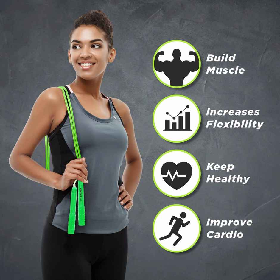 Vector X Player Skipping Rope With Fragrance | Green