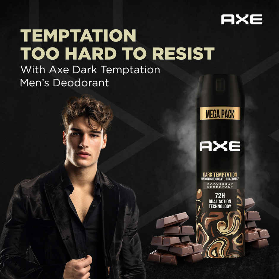 Axe Dark Temptation Deo | For Men | Long Lasting Deodrant Spray