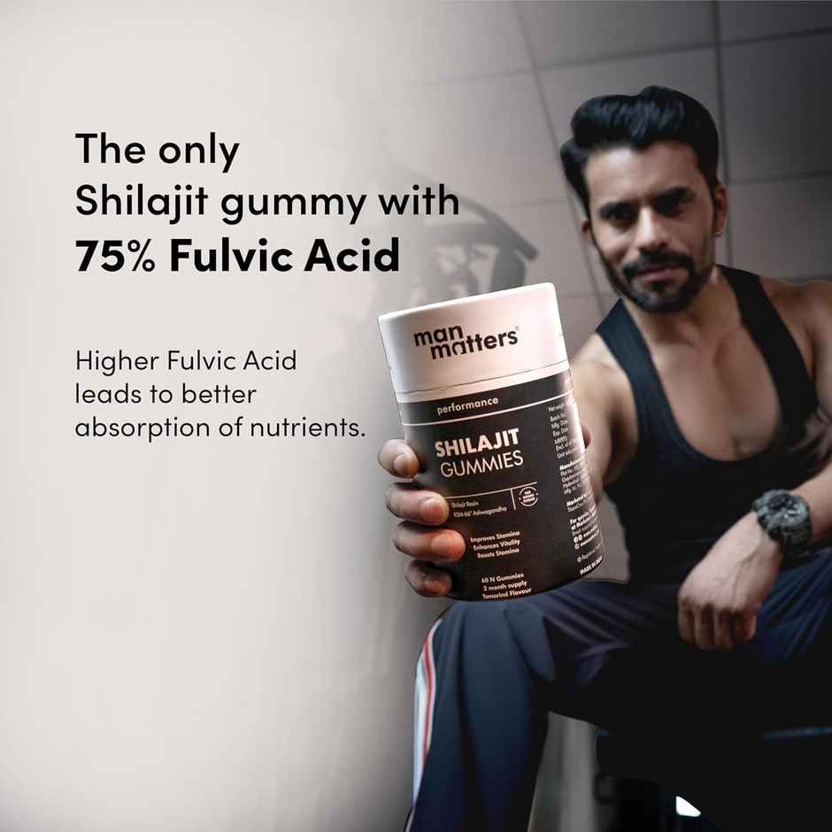 Man Matters Pure Himalayan Shilajit Gummies Advanced | Boosts Stamina & Energy levels