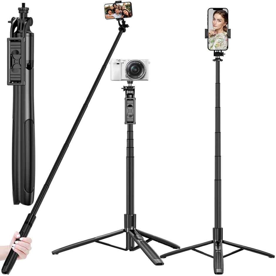 Hashwow Premium Long Selfie Stick With Tripod Stand - Tripod