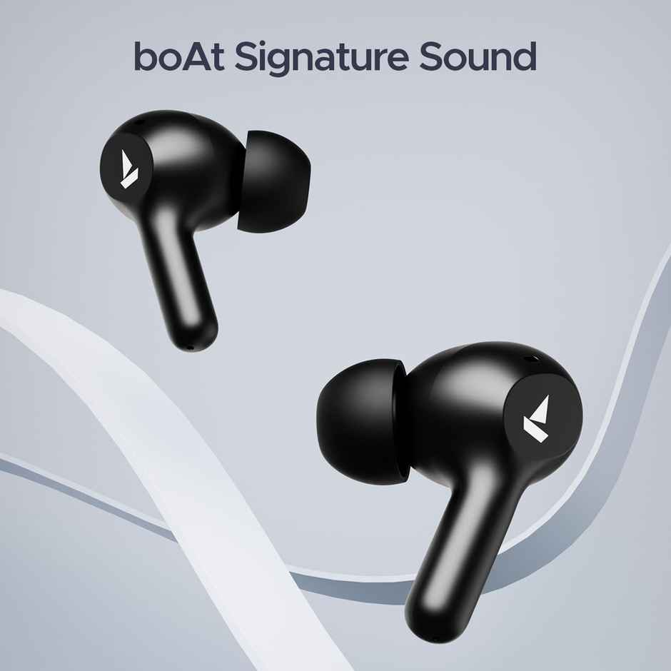 boAt Airdopes 71 TWS Earbuds w/ 40H Playtime, Dual Mics with ENx & ASAP Charge (Active Black)