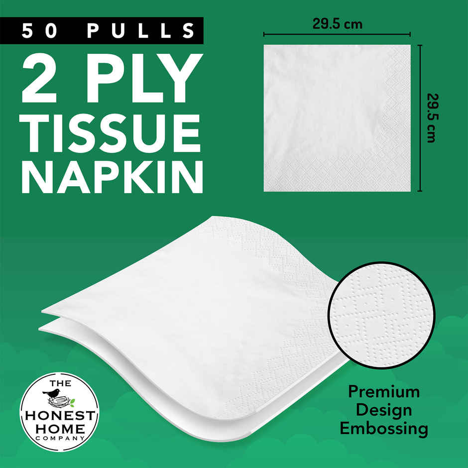 The Honest Home Company Napkins | 2 Ply | 50 sheets