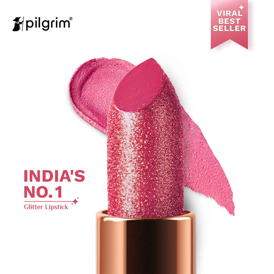 Pilgrim Dubai Bling Glitter Lipstick with Vitamin C Matte Finish & Non-Drying | My Habibi 07