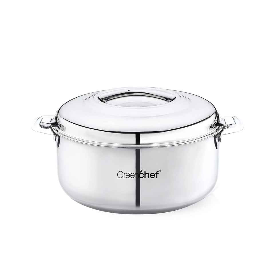 Greenchef Stainless Steel Casserole 2500 ml, Double Wall Insulated Hot Case