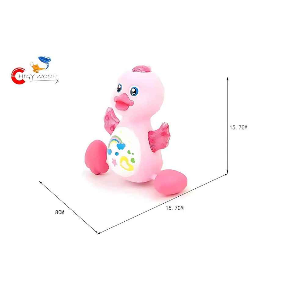 Chigy Wooh Musical Duck Toy for Kids with Lights & Sound | Flapping Wings Toy for Toddlers