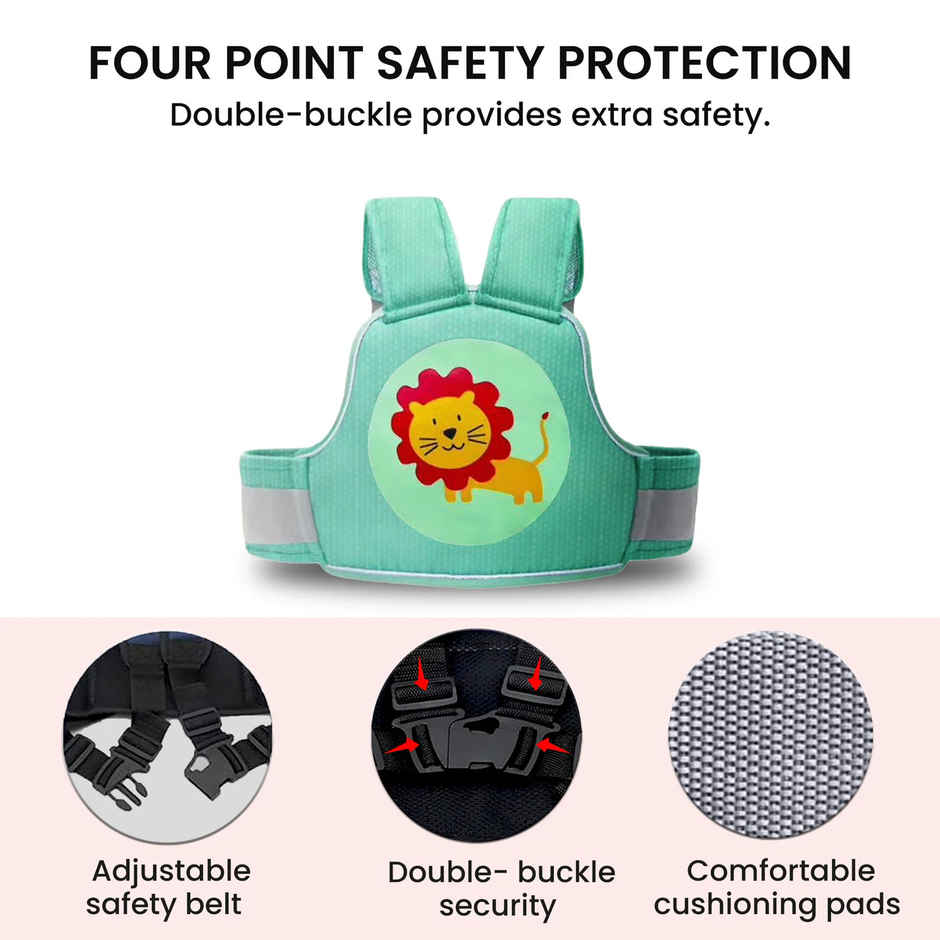 Polka Tots Two-Wheeler Baby Carrier for Kids | Lion