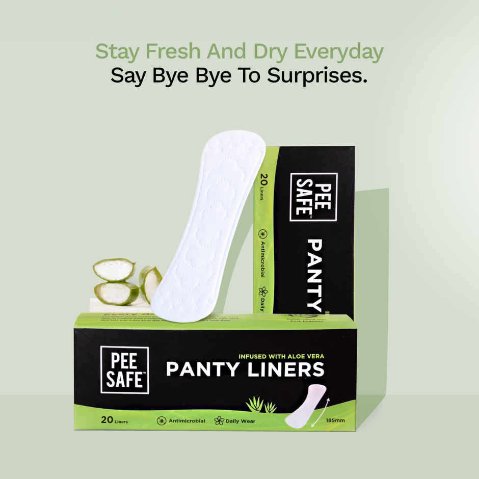 Pee Safe Aloe Vera Panty Liners for Everyday Protection