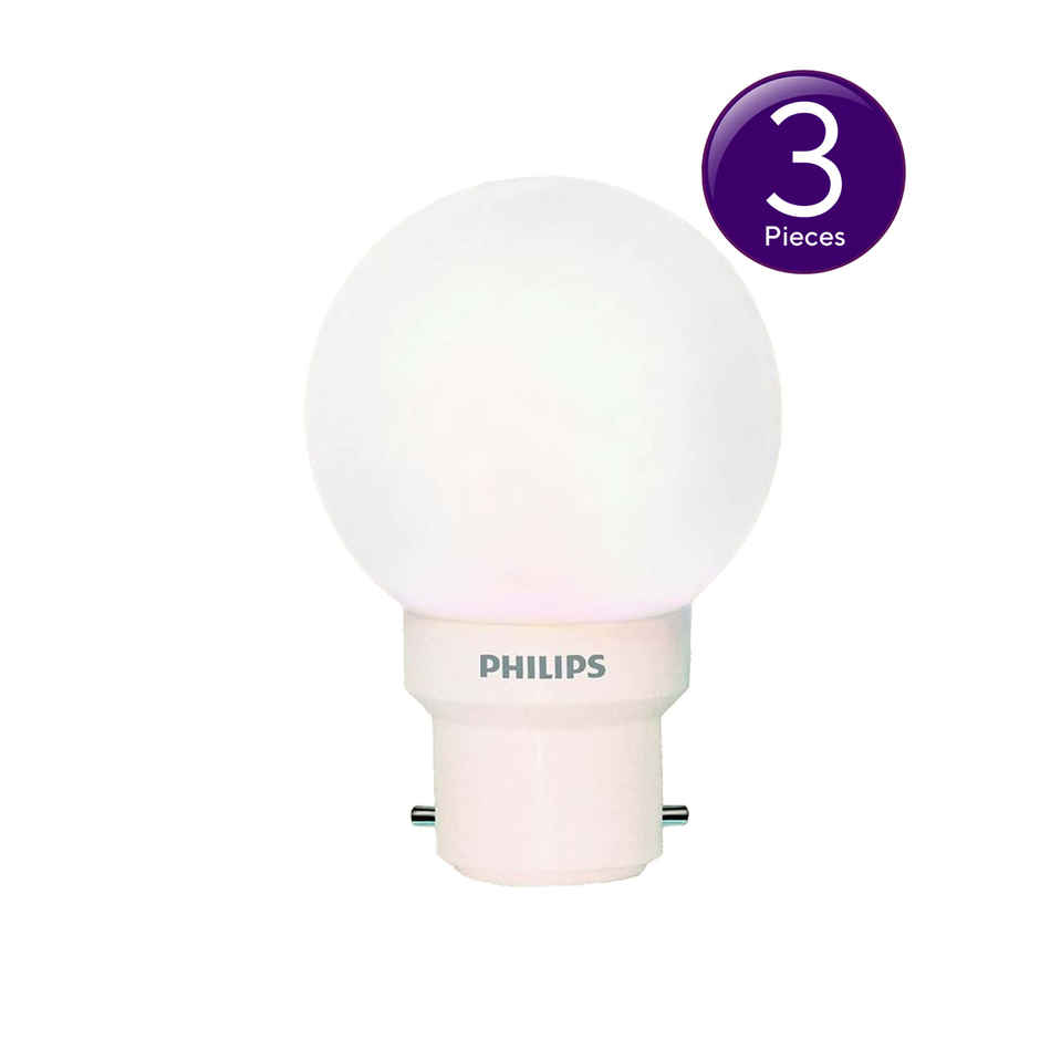 Philips 0.5 W LED Deco Bulb - White | Energy Efficient Combo 