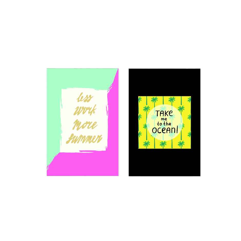 Paper Plane Design Travel Theme Wall Posters | Set of 10 | (12 Inch x 18 Inch) D16