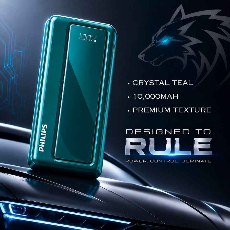 Philips DLP1711NC/94 10000mAh 22.5W Max Fast Charging Power Bank with Digital LED Display
