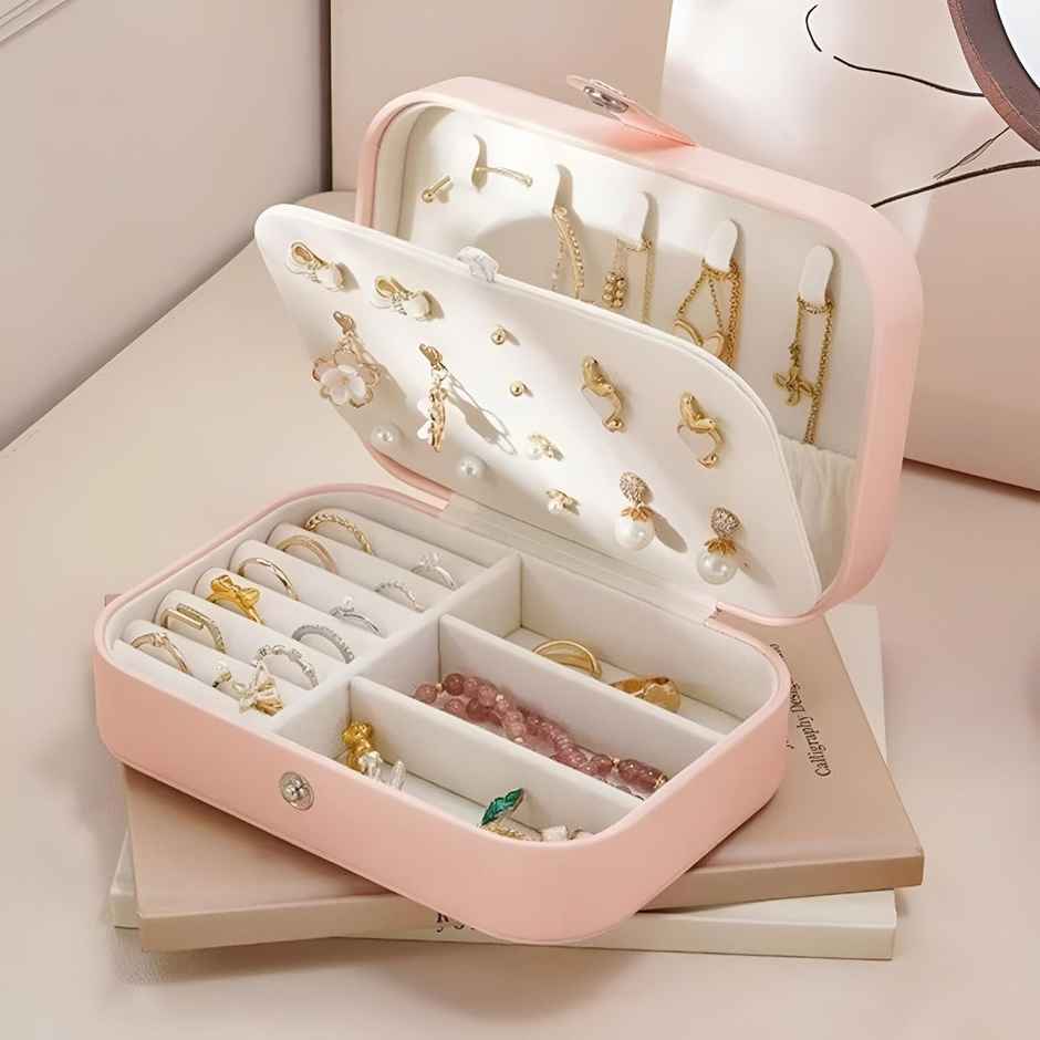 Perpetual Fashion Jewellery Organisers Box PU Leather Storage Case
