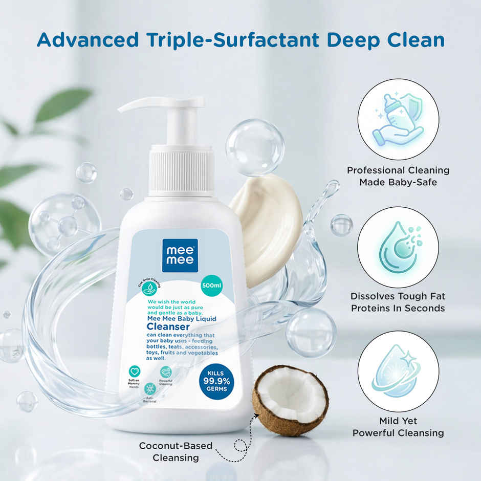 Mee Mee Anti-Bacterial Baby Liquid Cleanser Bottle