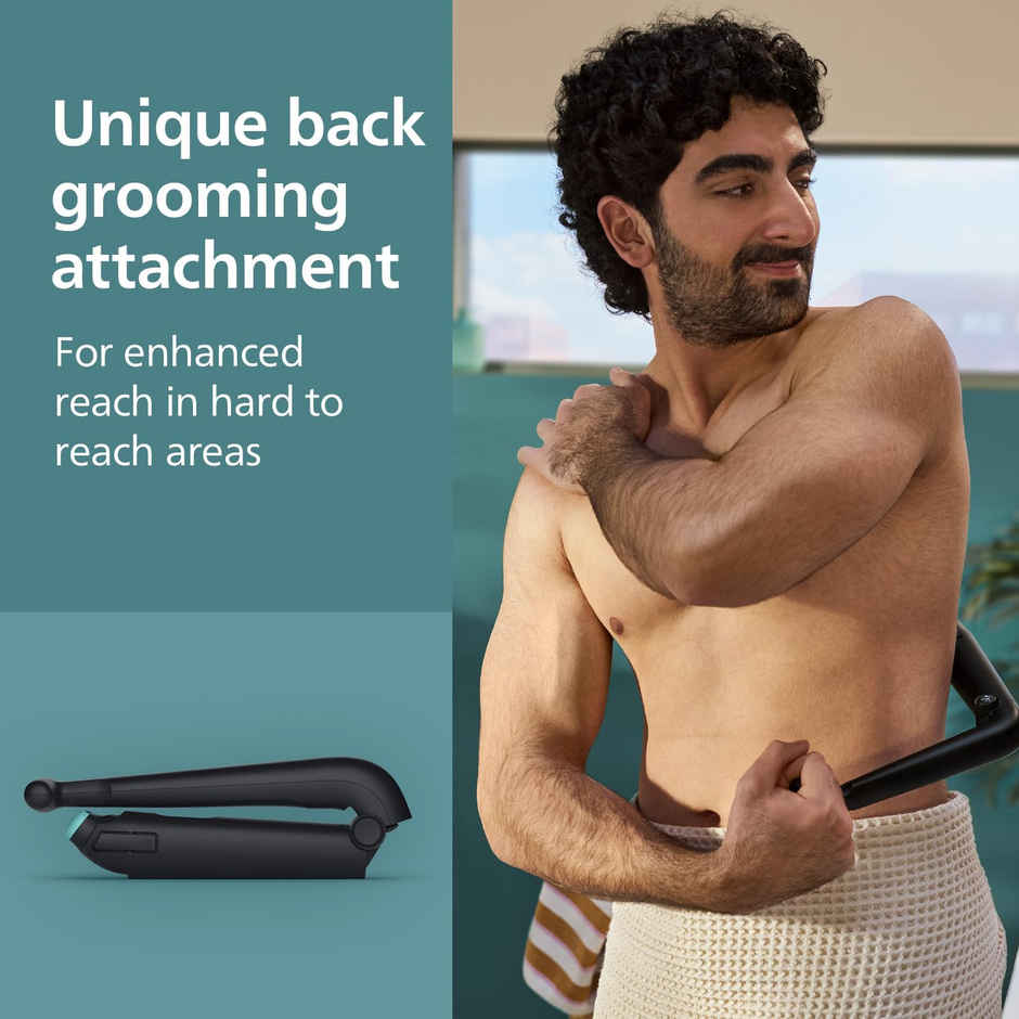 Philips BG5475/15 Body Trimmer for Men, Skin-Safe Grooming, 100 Min Runtime