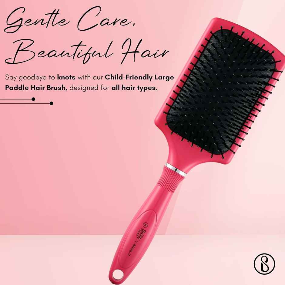 Beaute Secrets Large Paddle Hair Brush Detangles Reduces Frizz Adds Shine for All Hair Types