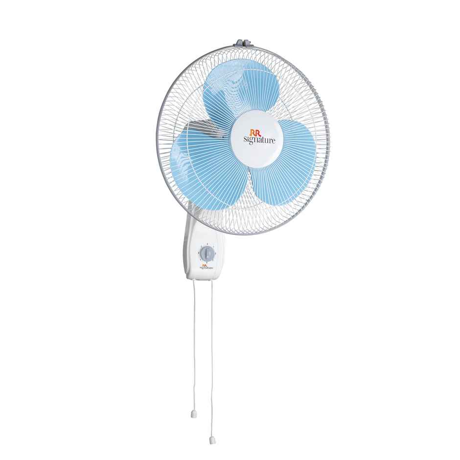 RR Signature Zello Wall Fan, 400mm, Normal Speed, White & Blue