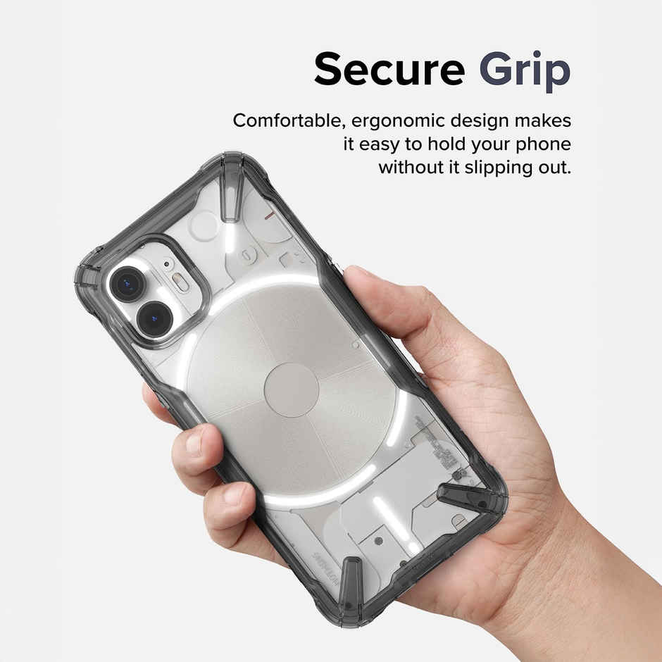 Ringke Nothing Phone | 2 Back Cover Case | Fusion X - Smoke Black