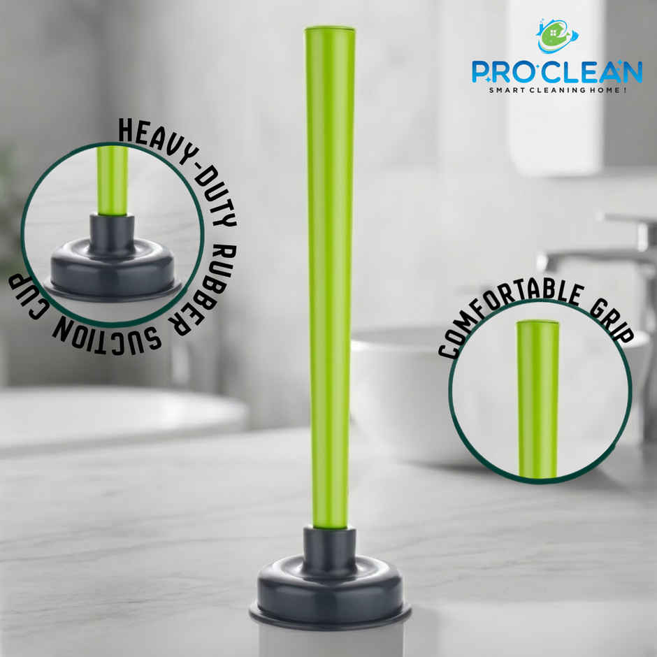 PROCLEAN Toilet Plunger | Green