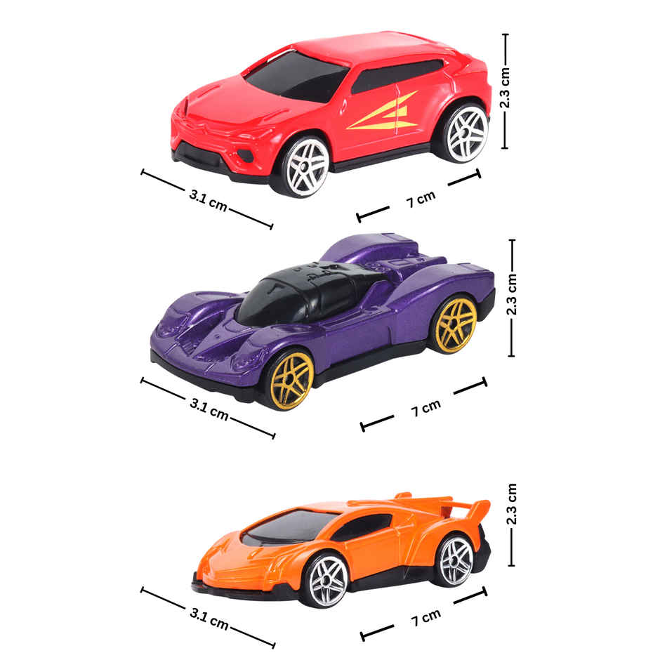 Race N Roll 1:64 Metal Die Cast Car | Lu.hw.lv | Pack of 3