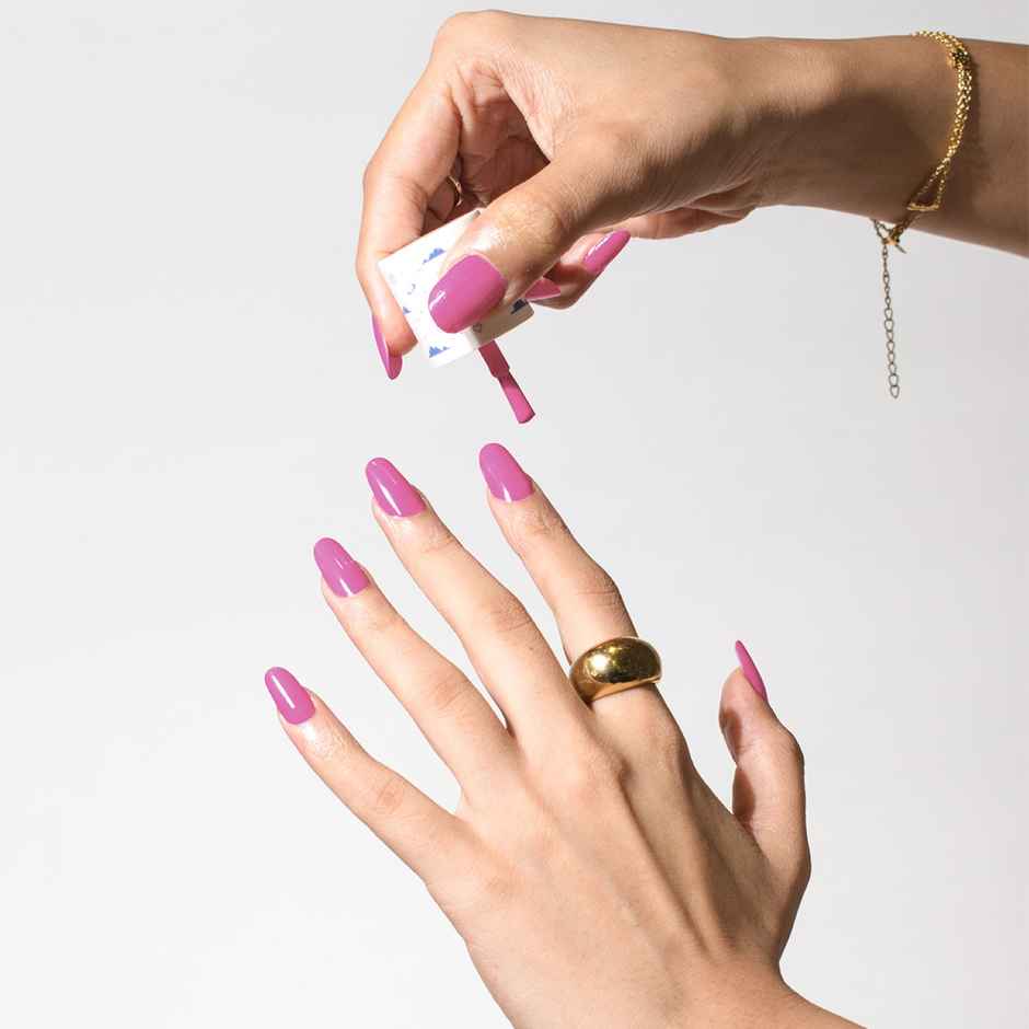 Gush Gel Nail Paint/Polish – Cotton Candy | Glossy Finish Nail Polish | Long Lasting Lacquer | Soft Baby Pink